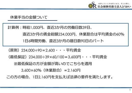 手当 休業