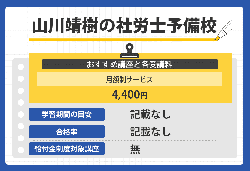 山川靖樹の社労士予備校の商標オリジナル画像