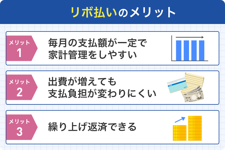 リボ払いのメリット